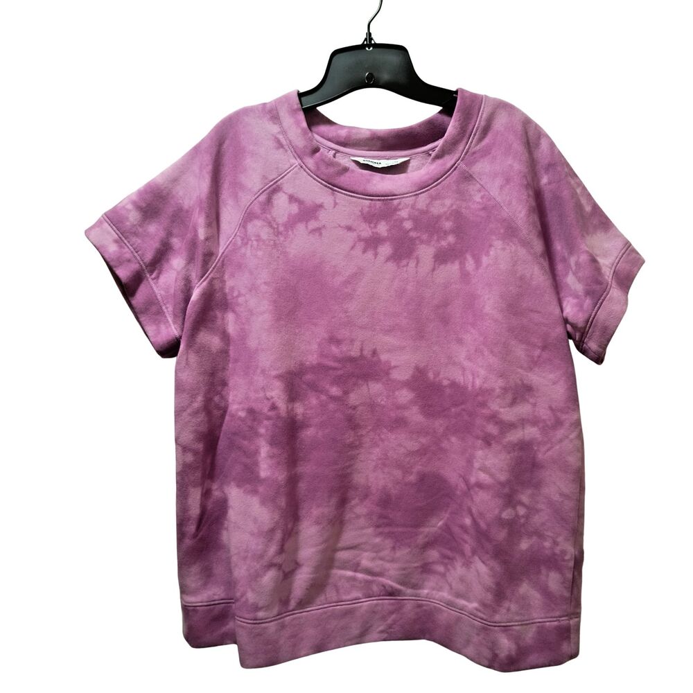 Sonoma Short Sleeve Pullover Sweatshirt Purple Pink Tie-Dye Women’s 0X
